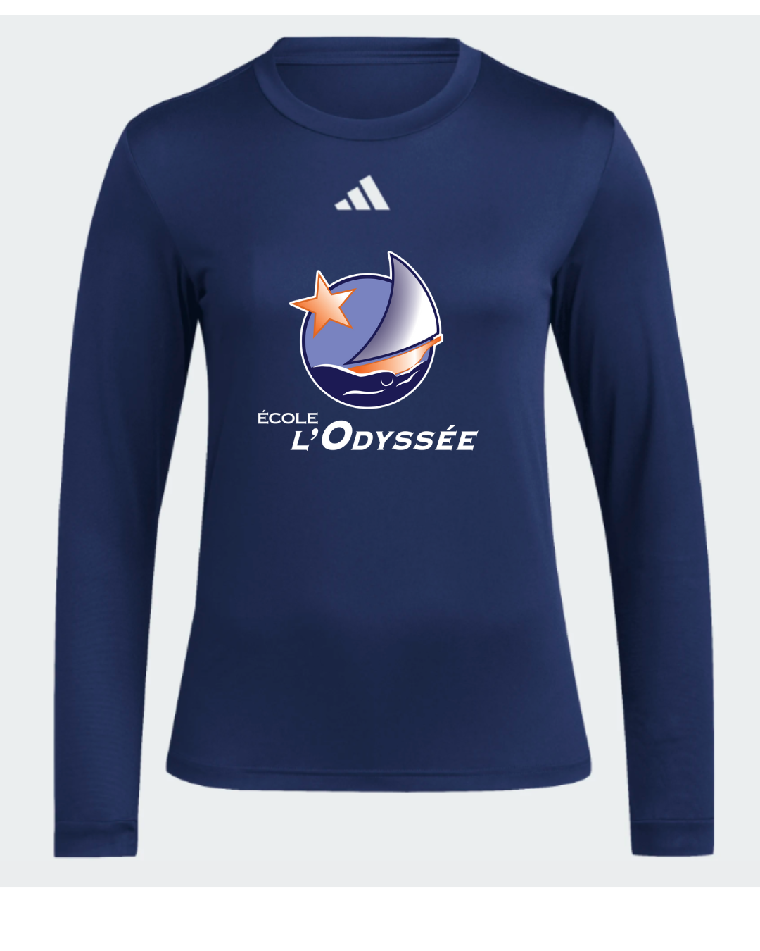Women's adidas Long Sleeve Pre Game Tee - École