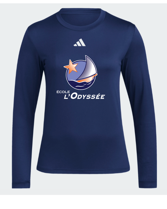Women's adidas Long Sleeve Pre Game Tee - École